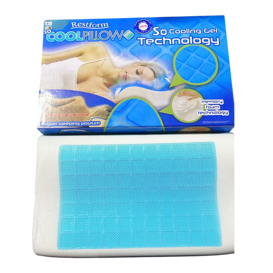 Almohada Cervical Tecnología Viscoelástica de Gel con Espuma de Memoria.